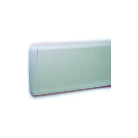 Pawling Wall Guard W/Rounded Top & Bottom Edges, Aluminum Retainer, 7-3/4"H x 12'L, Taupe WG-8-12-176